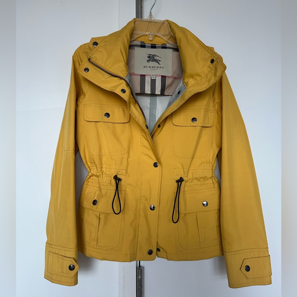 Burberry Women's Mustard Rain Jacket